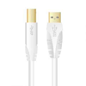 Sinox USB 3.0 printerkabel. 1m. Hvid, SXC5101