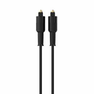 Sinox Optisk kabel. 1,5m. Sort, SOE05002