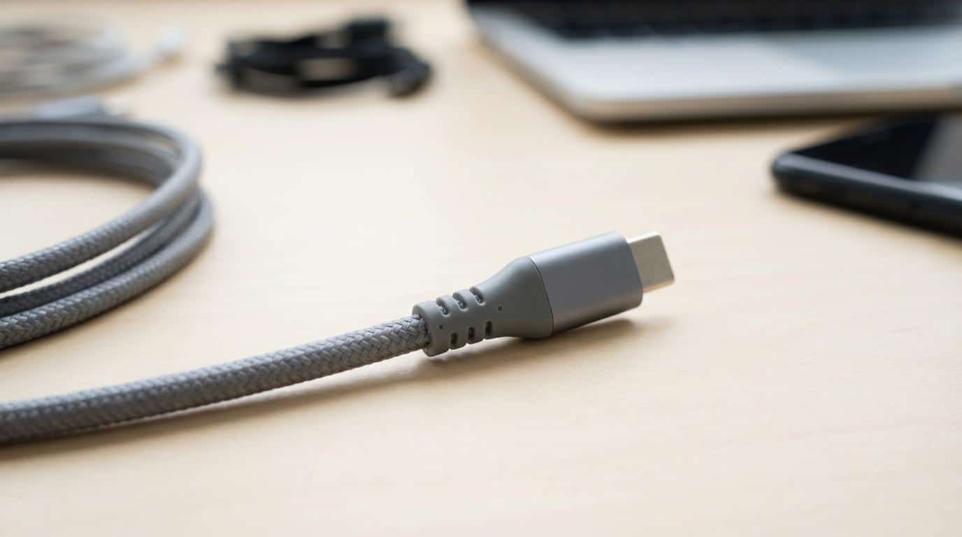 usb-c til iphone kabel og oplader