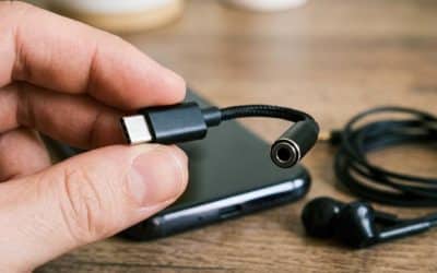 usb-c høretelefoner eller adapter